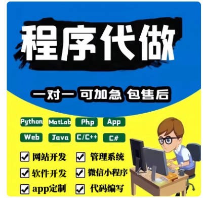 软件开发定制作微信小程序APP代做java代码代编写设计python编程